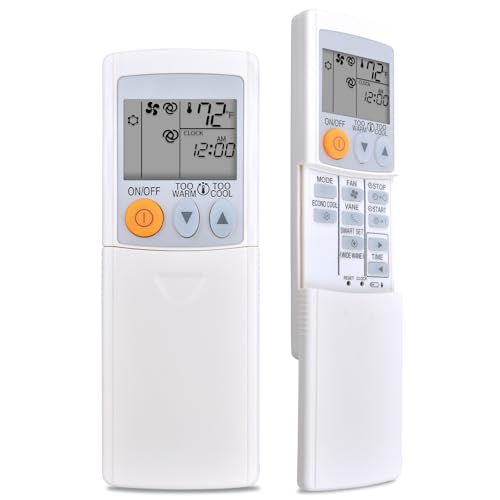 Mitsubishi Mr Slim Mini Split AC Remote Control - Fahrenheit Display