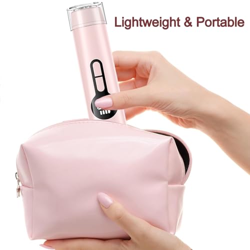 Light Pink Bikini Trimmer for Women - Electric Razor, Wet/Dry Use