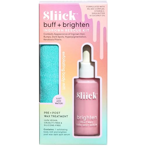 Sliick Buff & Brighten Ingrown Hair Treatment Kit for Bikini Area