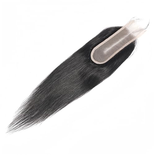 8 Inch Brazilian Straight Hair 2x6 HD Lace Closure Deep Middle Part Remy Human Hair