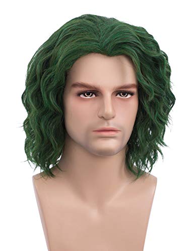 Green Short Hair Wig for Men - Halloween Costume Wig BU235GR1