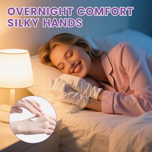 60 Pairs White Cotton Gloves for Eczema & Hand Care - UGODAR, Stretchable, Reusable, Spa & Work Gloves
