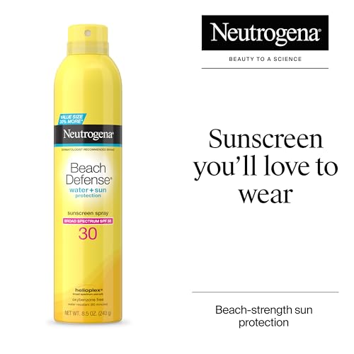 Neutrogena Beach Defense Sunscreen Spray SPF 30, 8.5 oz - Water-Resistant