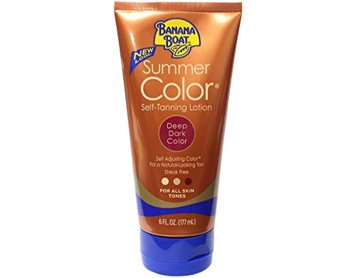 Banana Boat Self-Tanning Lotion Deep Dark Color 6 fl oz (Pack of 2)