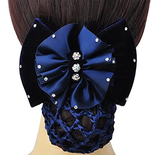 Women Hair Clips with Bows - Set of 4 Elegant Hair Accessories for Formal & Casual Styles