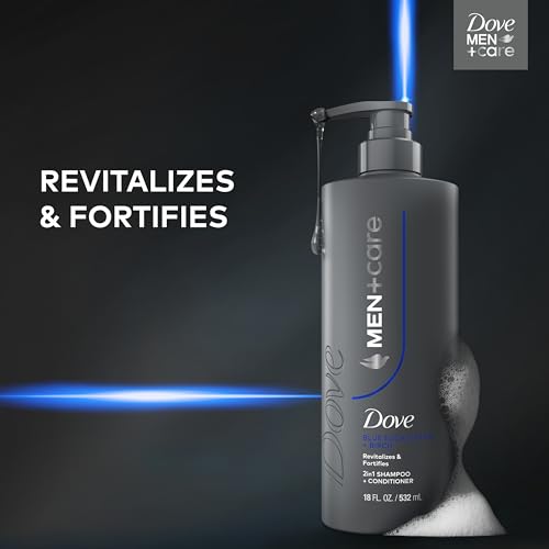 Dove Men+Care Eucalyptus & Birch 2-in-1 Shampoo & Conditioner 18oz | Strengthening Men's Hair Care