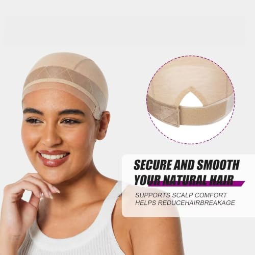Monicass Front Silicone Lace Wig Grip Cap for Women Nude 1 PCS