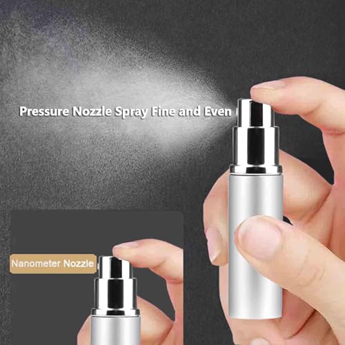 MIVIXI 5ml Refillable Travel Perfume Atomizer 6-Pack - Leakproof & Portable
