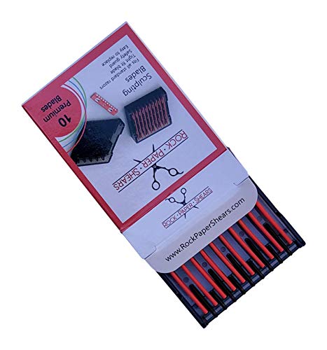 Hair Sculpting Razor Blades Replacement Set for Styling - 10 Pack