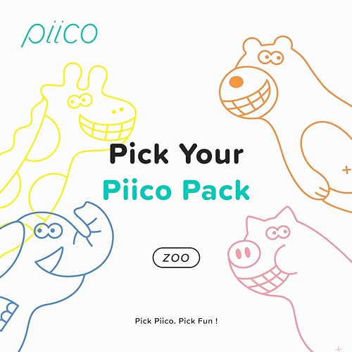 Piico Kids Dental Floss Picks - Zoo Jumpstart 240 Count