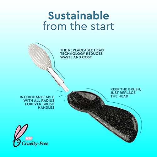 RADIUS Big Brush Toothbrush with Replaceable Head - Purple