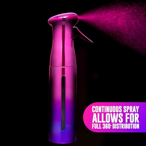 Colortrak 360-Degree Continuous Misting Spray Bottle, 250ml Hair Styling Tool