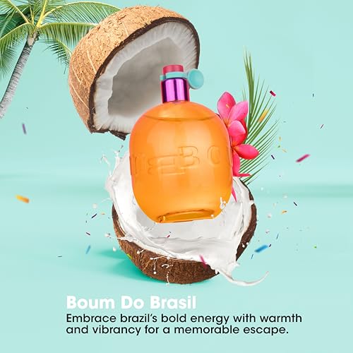Jeanne Arthes Boum Do Brazil Women's Floral Perfume - Coconut, Tangerine, Tiare - 3.38oz