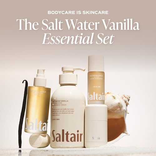 Saltair Body Oil - Luxurious Salt Water Vanilla After Shower and Bath Oil for Women and Men. Botanical, Non-Greasy, Well-Absorbing Moisturizer for Hydrating Dry Skin ? 4oz Bottle