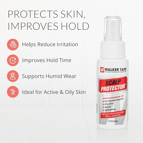 Walker Tape Scalp Protector Spray 2 oz - Skin-Safe Adhesive Booster for Wigs & Extensions