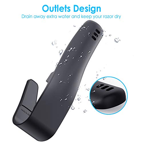 Enerfort Silicone Razor Travel Case for Gillette Men’s Razors, Black