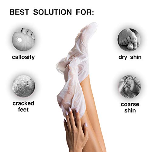 MOND'SUB Honey & Almond Nourishing Foot Masks - 5 Pairs for Soft, Hydrated Feet