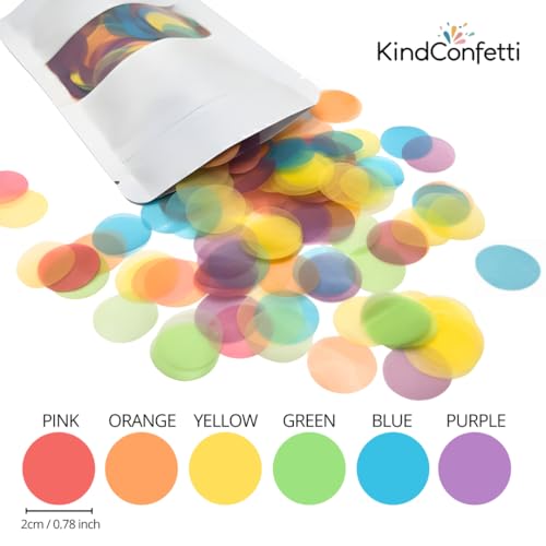 Biodegradable Rice Paper Confetti - Eco-Friendly 50g Toss for Parties
