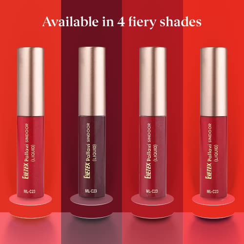 Eyetex Pallavi Sindoor Liquid for Women - Dark Maroon, 7.5g (7.25mL)