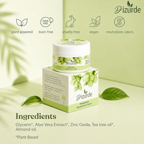 Natural Deodorant Cream for Sensitive Skin | Aluminum-Free & Stain-Free