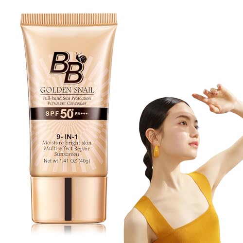 NECGNIQ 9-in-1 SPF 50 BB Cream Foundation with Sun Protection, Moisturizer & Concealer