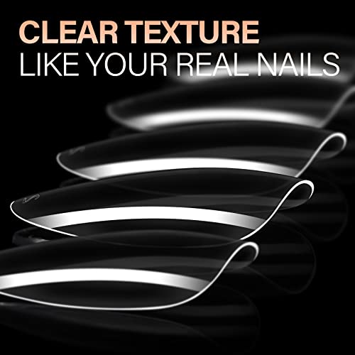 AILLSA Medium Almond Nail Tips 504pcs (12 sizes) for Press-On Extensions