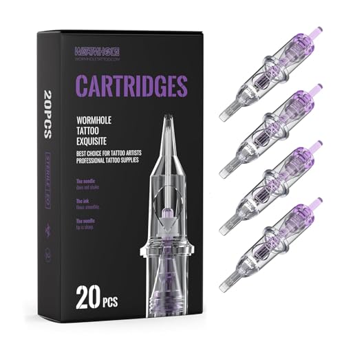 Wormhole Tattoo Cartridge Needles 7M1 - 20 Pcs Disposable Magnum Needles