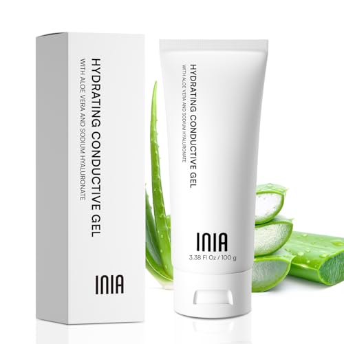 INIA Conductive Gel with Hyaluronic Acid for Skin Care, 3.38 Fl Oz