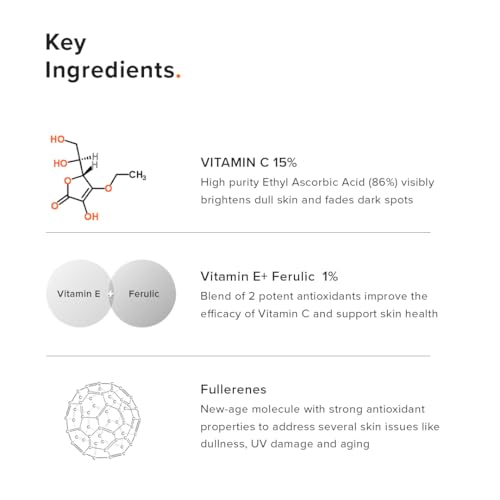 Vitamin C Face Serum with E & Ferulic Acid - Brightening & Anti-Aging