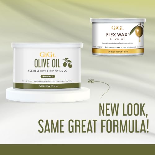 GiGi Olive Oil Flex Soft Wax - Nourishing Hair Removal Wax, 13oz