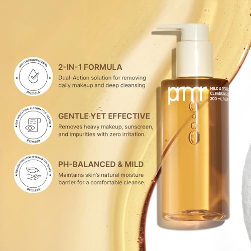 Primera Oil to Foam Cleanser, Deep Pore Cleansing & Makeup Remover (200ml)