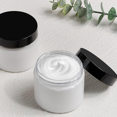 TUZAZO 6 oz Clear Plastic Jars with Lids - 12 Pack, BPA-Free