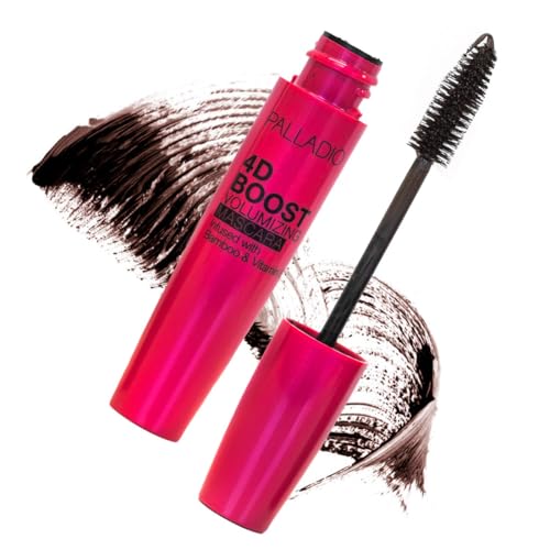 Palladio 4D Boost Volumizing Mascara - Brown, Clump-Free, Nourishing