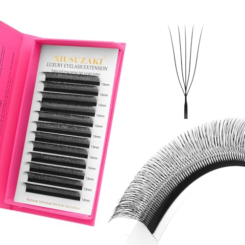 5D U-Shaped Eyelash Extension Clusters, 0.07mm Wispy Volume Lashes 8-15mm