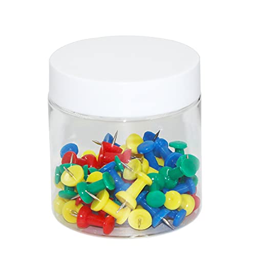 28 Pack 4 oz Clear Plastic Jars with White Lids - Leak-Proof