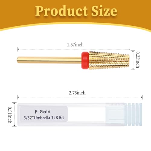 5-in-1 Tungsten Nail Drill Bits for Acrylic & Gel Nails