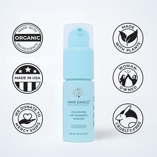 Hair Dance Natural Dry Shampoo Powder - Organic, Vegan, Travel Size