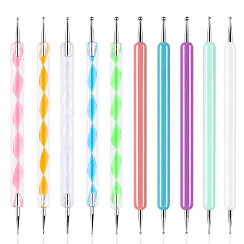 ABenkle 10-Piece Dotting Tools Set for Nail Art & Crafts