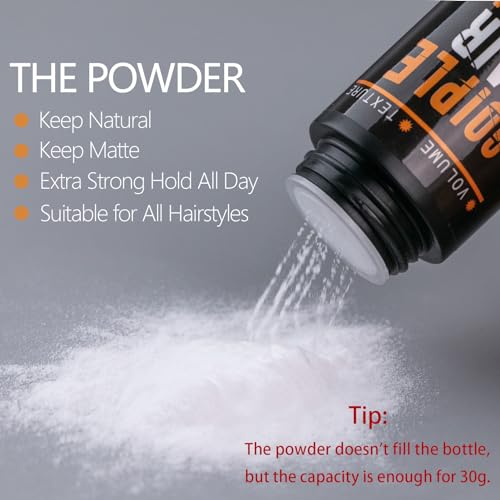 Volumizing Hair Powder for Men - Natural Look & Flexible Hold - 1.05oz