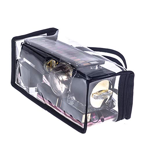 Jula Vance Clear PVC Makeup Bag with Handle - Portable Organizer