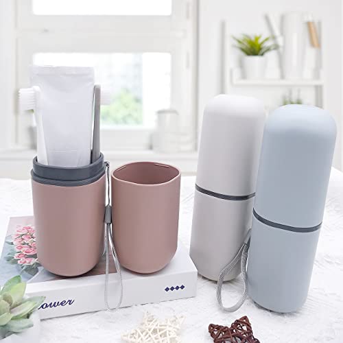 Portable Travel Toothbrush Case - Durable Holder for Toothbrush & Toothpaste