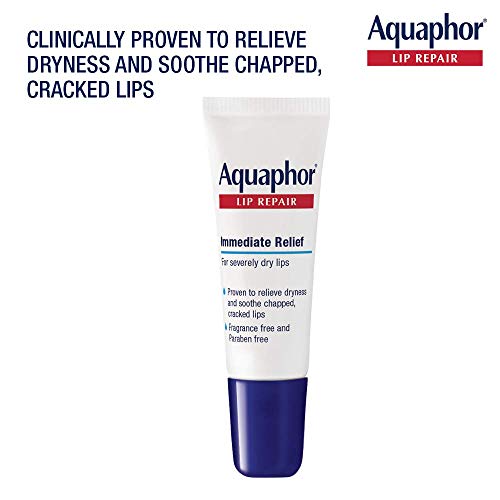Aquaphor Lip Repair Ointment 0.35 Fl oz Tube (Pack of 2) – Long-Lasting Lip Moisture