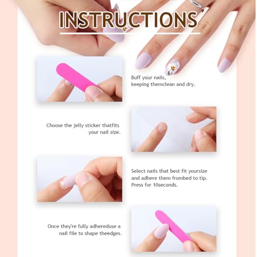Sutaozhi French Tip Summer Nails Kit - 12 Medium Almond Fake Nails with 3D Bow & Gold Line Design, Glue-On False Nails for Women, 24Pcs