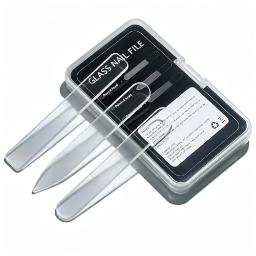 3-in-1 Nano Glass Nail File Set with Case - Professional Tool