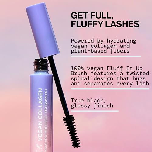 Pacifica Vegan Collagen Fluffy Lash Mascara - Black Volumizing & Lengthening
