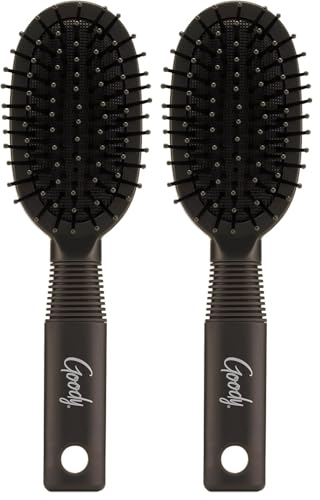 Goody Mini Cushion Hair Brush - Travel Size Detangling Brush
