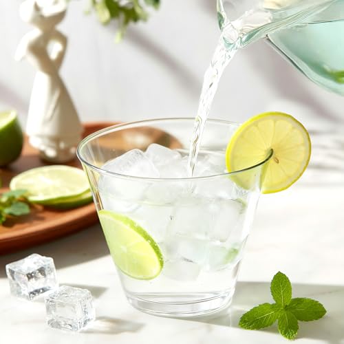 Glowserve 9 oz Clear Disposable Plastic Cocktail Cups - 50 Pack