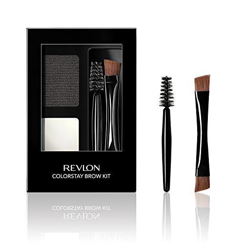 Revlon ColorStay Brow Kit - Longwear Powder, Pomade & Dual-Ended Brush
