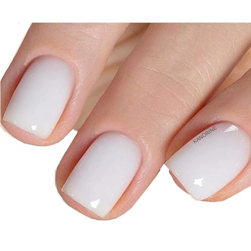 KANORINE Milky White Jelly Gel Nail Polish - 15ml Soak Off