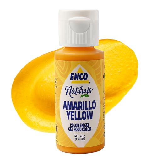 ENCO Natural Food Coloring Gel Yellow 1.41 oz - Vegan & Kosher